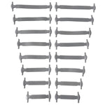 16pcs/lot Silicone Shoelaces No Tie Shoelaces 12 colors Elastic Lace Shoelace Creative Lazy Silicone Laces Rubber Lace