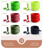 Magnetic Locking Shoelaces without ties Sneakers elastic laces  Children Adults Quick On/Off Shoelaces Shoe accessories 1 Pair