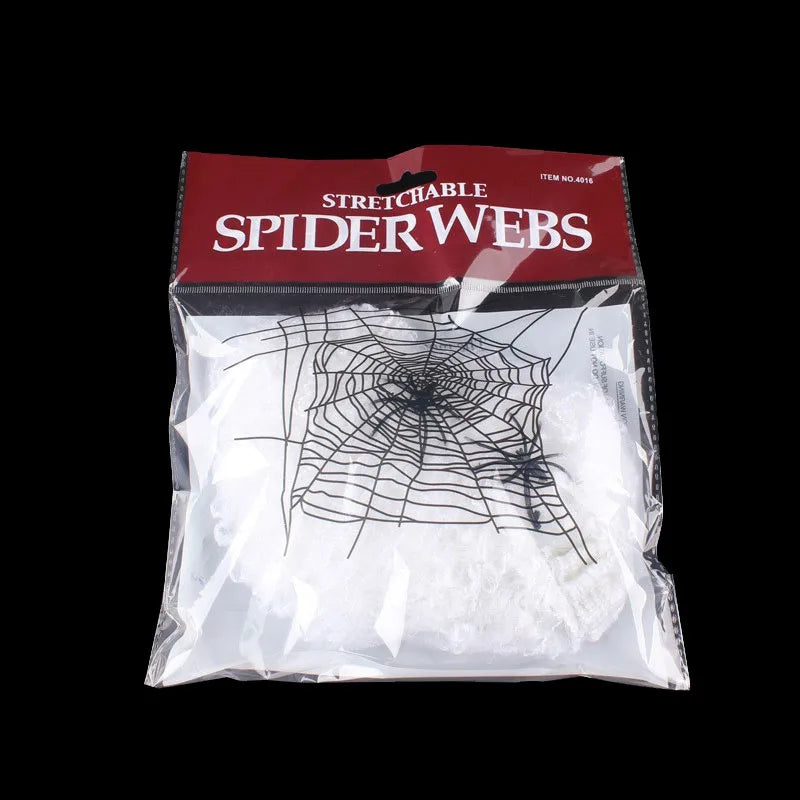 Halloween Decoration Spider Web,Artificial Spider Web,Stretchy Cobweb With Spider,Horror Gothic Haunted House Home Decor