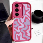 Striped Pattern Phone Case For Samsung Galaxy A17 A56 A16 A36 A55 A54 A15 A25 A35 5G S25 Edge S24 S23 S22 Ultra S24 FE TPU Cover