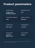 Wireless Earphones 5.3 Neckband Headphones Gaming LED Display Stereo Sports Headset Halter Waterproof Magnetic Earbuds