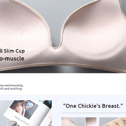 Ultra Thin Sexy Ice Silk Wireless Bra For Women Sexy Gather Underwear Push Up Simple Lingerie Seamless Brassiere Bralettle