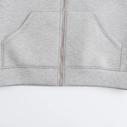 2024 Spring and Autumn New Casual Street Loose Oversize Hooded Zipper Hoodie Space Cotton Jacket Coat Lazy Women's Cardigan