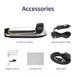 Hud Obd C3 Universal Digital Board OBD2 Display Gps Speedometer Headup Display Multifunction Screen Temperature Achometer Rpm