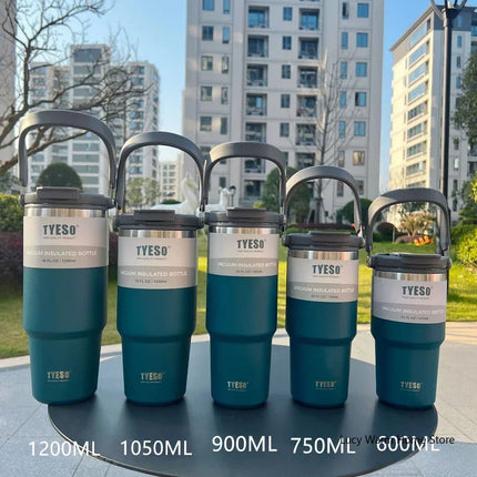 Tyeso Coffee Cup Thermos Bottle Stainless Steel Double-layer Insulation Cold And Hot Travel Mug Vacuum Flask Car Water Bottle