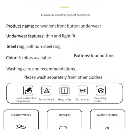 New Large Size Front Closure Mom Back Underwear Thin Section Comfortable Breathable Push Up Bra Glossy Lingerie For Women Sütyen