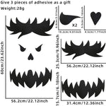 Halloween Decoration,DIY Felt Cloth Stickers for Home,Devil,Witch Hat,Glass Window Stickers, Halloween Party Door Stickers