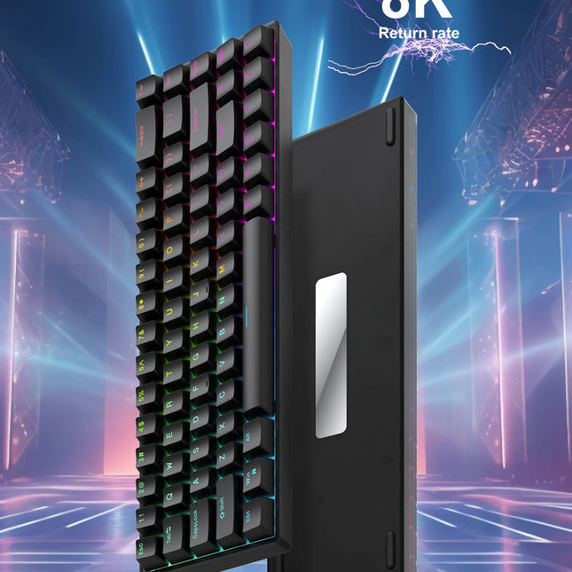 Raven68 Hot Swappable Wired Magnetic Axis Mechanical Keyboard 8K Return Rate Custom Key Range Electronic Sports Gaming Keyboard
