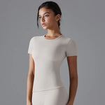 Yoga Vest Training Fitness Top Windproof Running Suit Solid Colour Cycling Fitness Quick Dry Women's Sweatshirt