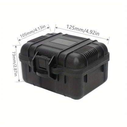 6 Sizes Black Hard Shell PP Carrying Toolbox Shockproof Portable Toolbox Secure Tools Safety Instrument Tool Storage Case