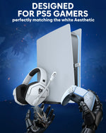 NUBWO G06 Pro Wireless Gaming Headset with Charging Station for Headset and PS5 Controller