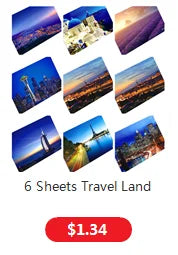 10Pcs Retro Christmas Cards Cartoon Postcards Message Greeting Card 4x6" Gift Wish Card Atmosphere Decorative Card With Stickers