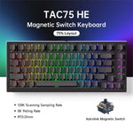 AKKO TAC75 HE Magnetic Switch Keyboard 75% Gaming Keyboards Rapid Trigger 0.005mm 8K RGB Wired Esports Custom Keyboard for Gamer