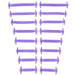 16pcs/lot Silicone Shoelaces No Tie Shoelaces 12 colors Elastic Lace Shoelace Creative Lazy Silicone Laces Rubber Lace