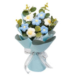 Crochet Flower Bouquet Mother's Day Decoration Spring Knitted Flowers for Girl Friend Valentine's Day Party Desktop Festival
