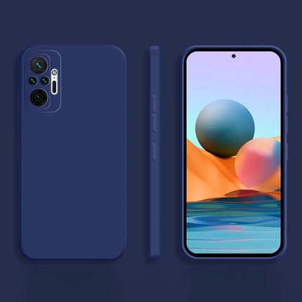 Coque Square Phone Case for Xiaomi Redmi Note 10 Pro Max 10S 1Original Funda Note10 S 4G Matte Silicone Soft Case Case
