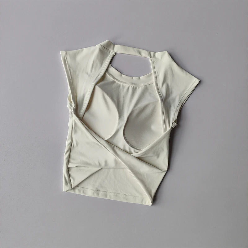 Women Sports Bra Top Push Up Sexy Beauty Back Fitness Yoga Bra t-shirts Sport Tops For Women Breathable Running Vest Gym Wear