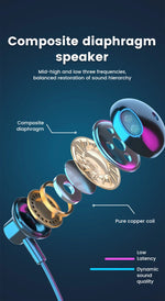 Wireless Earphones 5.3 Neckband Headphones Gaming LED Display Stereo Sports Headset Halter Waterproof Magnetic Earbuds