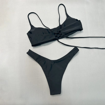 Push Up Bikinis 2025 Sexy Women Swimsuit Swimwear Female Bikini Set Bandage Biquini Bathing Suit Swimming Suits Beachwear