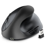 JOMAA Rechargeable Vertical Mouse Wireless USB 2.4G Right Hand Ergonomic Mice for Computer Laptop Gaming Mouse