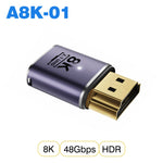 HDMI-compatible Cable Adapter mini micro hdmi to HDMI 2.1 Converter 48Gpbs 8K60HZ 4K120HZ for HDTV Projector PS4 PS5 Laptop PC