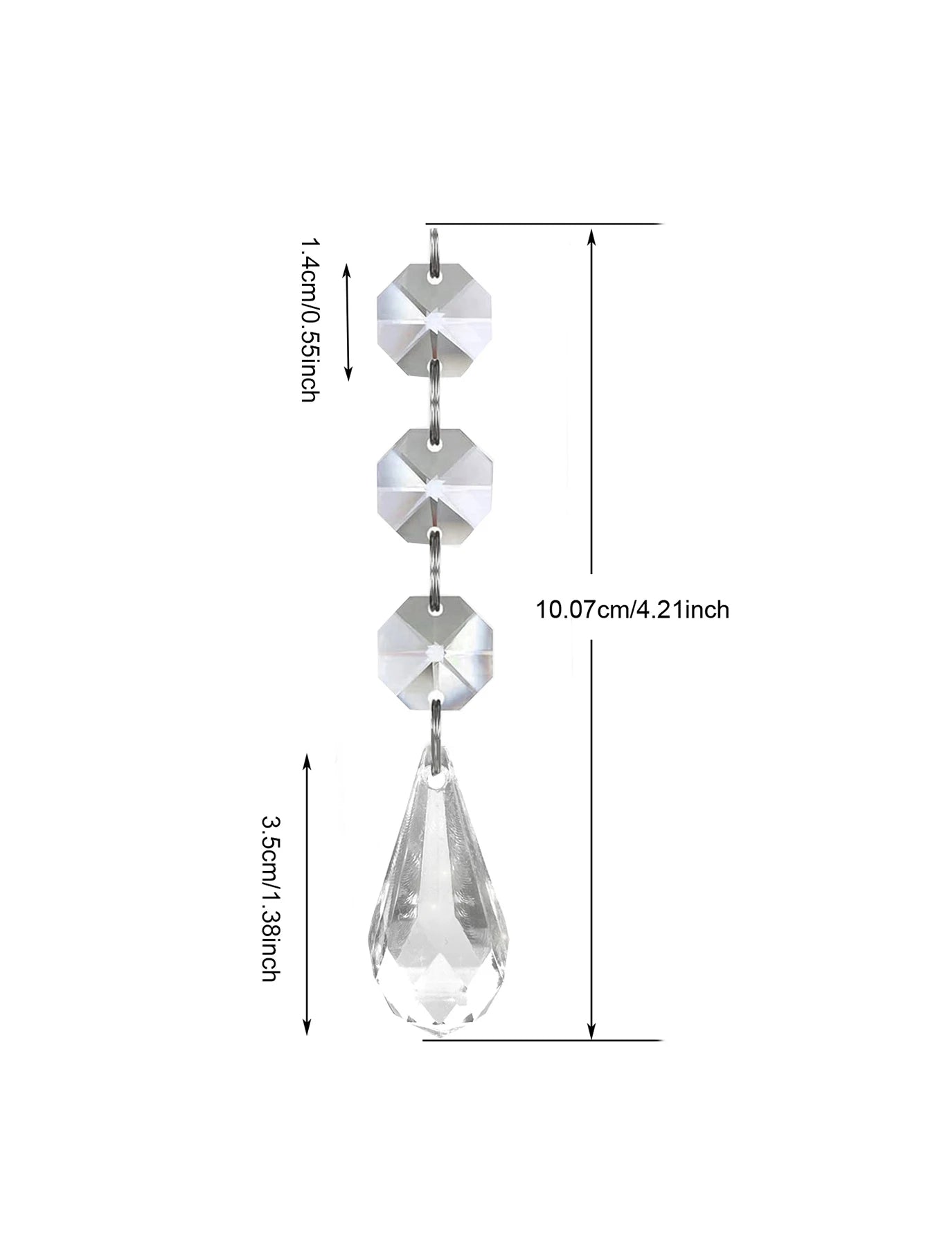 5PCS Acrylic Ornament DIY Home Decoration Party Decoration Supplies Christmas Tree Ornament Table Lamp Chandelier Pendant