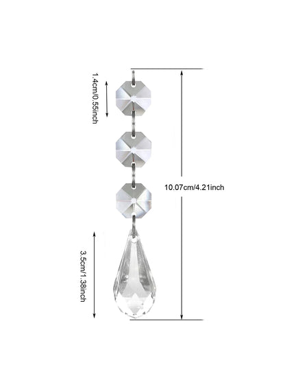 5PCS Acrylic Ornament DIY Home Decoration Party Decoration Supplies Christmas Tree Ornament Table Lamp Chandelier Pendant