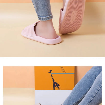 Women's Slippers Fashio Light EVA Soft Men's Home Sole Slipper Bathroom Anti-Slip Casual Indoor Slipper Beach Sandal Flip-Flops