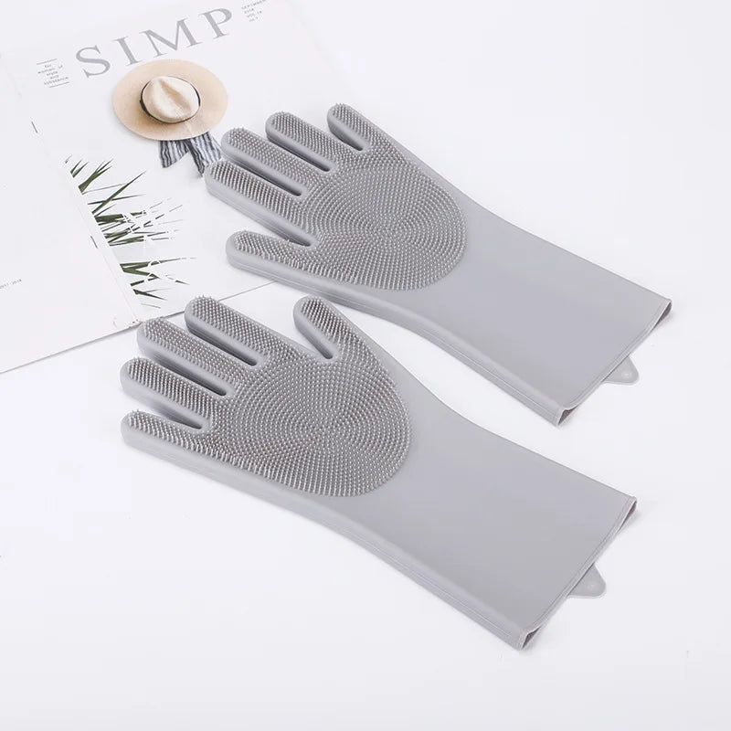 Pet Dog bath accessories Scrub brush Teddy silicone bath gloves anti-scratch and anti-bite bath products