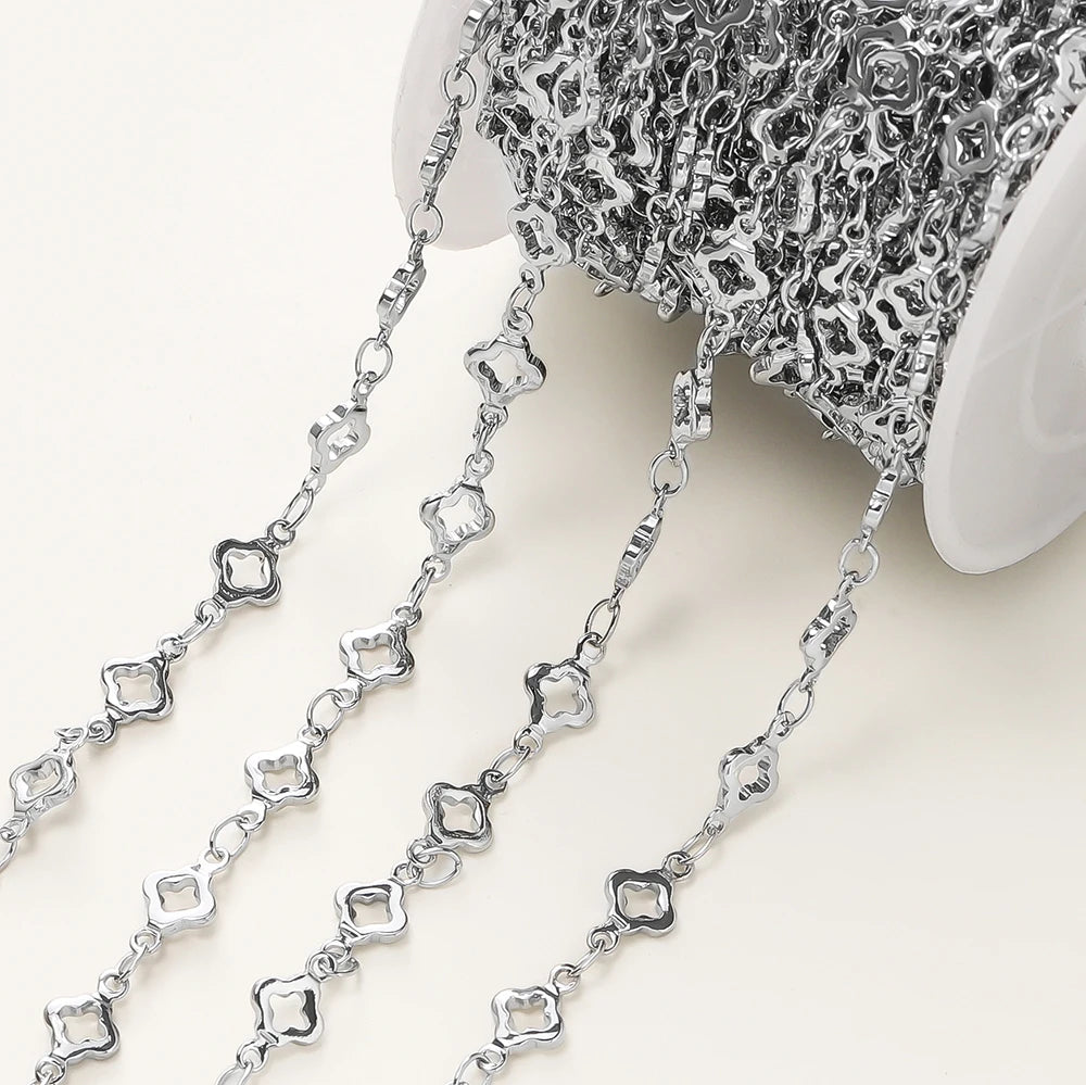 1Meter/Pack 5.5MM 14/18K Gold Plated Brass Rhombus Chain For Jewelry Making Necklace Bracelets Chain Jewelry Making Supplies