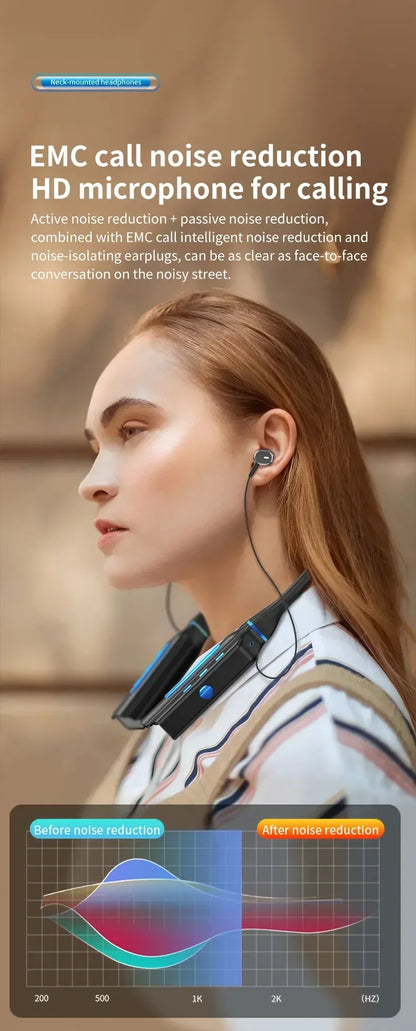 10000Hours Playback Wireless Headphones Neckband Earphone Bluetooth Bass Headset Sports Waterproof Earplugs Can Be As Power Bank