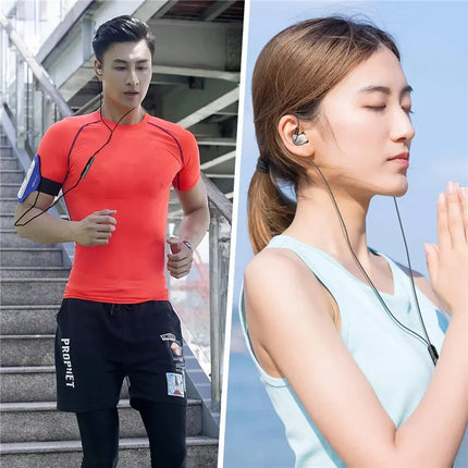 HIFI 6D Surround Bass In-Ear Wired Headphones 3.5mm Type C Earphone Sports Waterproof Gaming Headset Handfree Earbuds with Mic