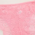 3PC/Set Women Sexy Lace Panties Low Rise Hollow Out Briefs Floral Transparent Underwear for Feamale Elastic Straps Soft Lingerie