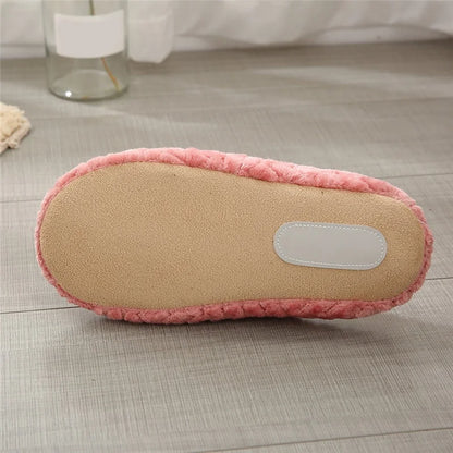 Women Men Home Slippers Plush Warmer Indoor Slipper Autumn Winter House Flat Floor Shoes Female Soft Slient Slides For Bedroom