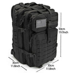 QT&QY 30/50L Tactical Backpacks Man Traveling Bags Survival Outdoor 3P Assault Pack EDC Molle Pack hiking Trekking Hunting Bag