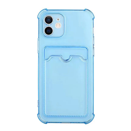 Luxury Card Bag Wallet Clear Protective Case For iphone 11 12 13 14 15 Pro X XR XS Max 7 8 SE Shockproof Transparent Cover Cases