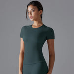 Yoga Vest Training Fitness Top Windproof Running Suit Solid Colour Cycling Fitness Quick Dry Women's Sweatshirt