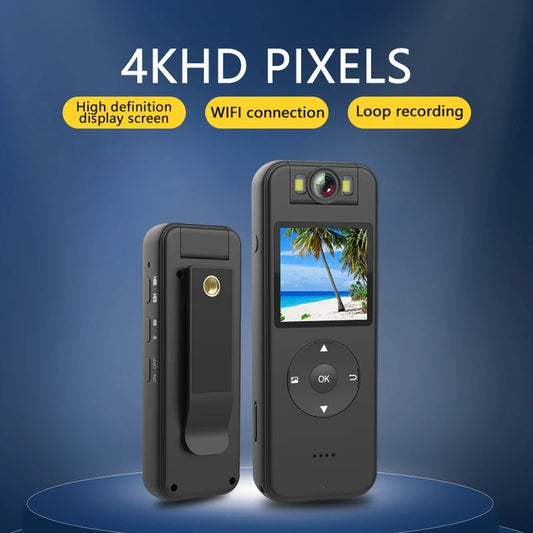 4K HD Camera Video Record Camcorder Outdoor Sports DV Riding Infrared Night Vision Law Enforcement Recorder Wifi Hotspot CS09