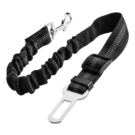 Dog Car Safety Belt Dog Safety Belt with Damping Belt and Reflective Line Adjustable Length Suitable Any Dog