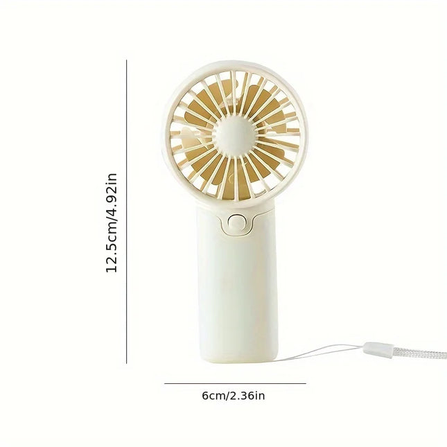 Portable Fan Convenient Creative Small Fan Pocket Hand-held Fan Lightweight Adjustable Cute Handheld Mini Fan Air Coolers
