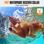 Electric Dog Training Collar Waterproof Dog Bark Collar Pet With Remote Control Rechargeable Anti Barking Device All Size Dogs