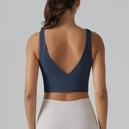 Yoga Bra Underwear Women Summer Shockproof Bra Beautiful Back Sports Running External Wear Training Fitness Yoga Tank Top Bra