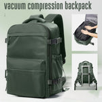 Vacuum Backpack Travel Bag for Men Large Capacity Backpack Business Laptop Backpack Women Men Expandable Backpack School Bag