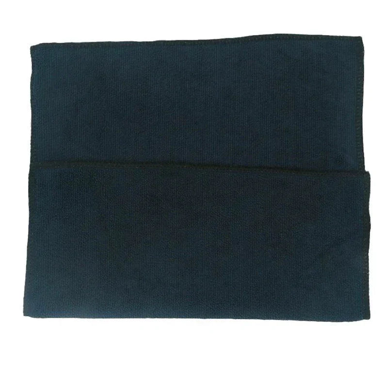 Black Thicken Microfiber Car Cleaning Towels Soft Quick Drying Windows Mirrors Wiping Rags Home Double Layer Clean Cloths