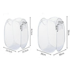 1/3Pcs Dirty Clothes Basket Skeleton Ventilated Foldable Easy Storage Portable Large Capacity Clothes Basket