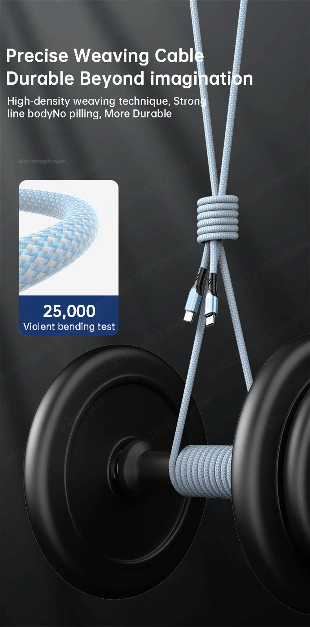 NNBILI 240W USB C Cable Power Wire QC4.0 for MacBook Samsung iPhone 15 16 USB C to C PD Cable 48V5A Fast Charging Type C Cable