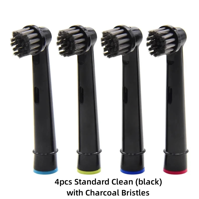 4/8PCS Replacement Brush Heads for Oral B Electric Toothbrushes Floss Cross Action 3D Pro White Precision Standard Daily Clean