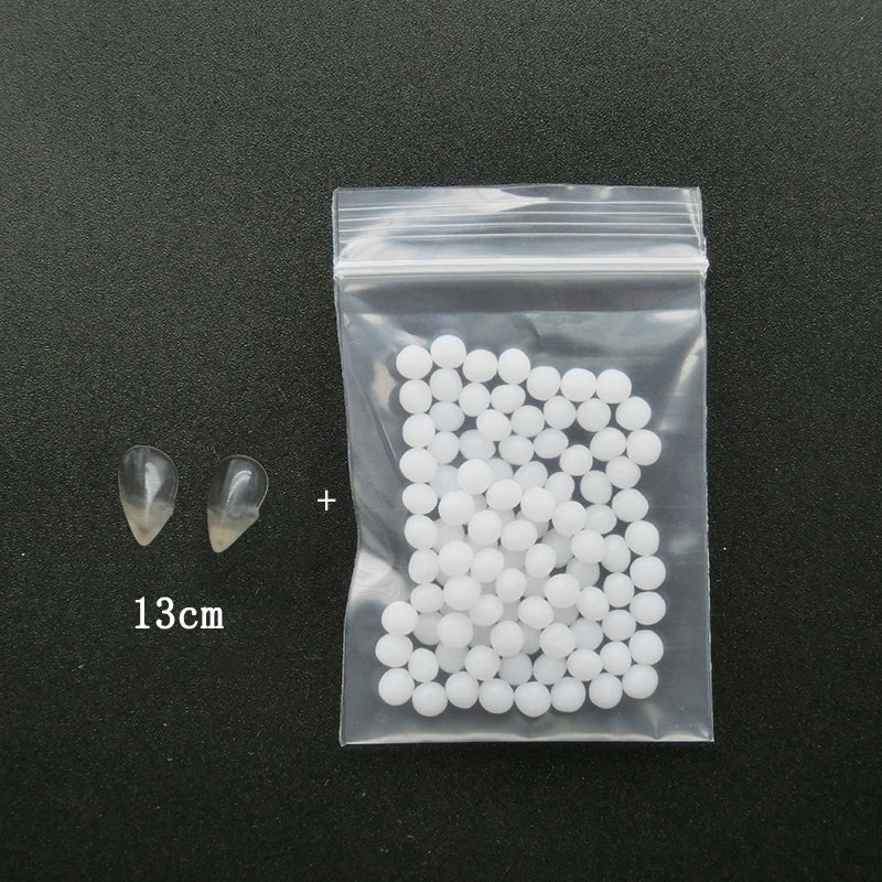 1 Pairs Halloween Vampire Teeth Fangs Dentures Props Party Costume DIY Cosplay Props False Teeth Resin Fangs with Solid Glue