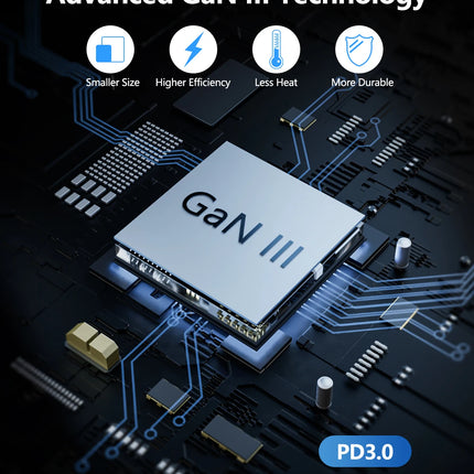 LENCENT 65W/100W GaN International Travel Adapter with 2USB 3 Type C GaN Fast Charging Adapter with EU AU US UK Plug for Travel