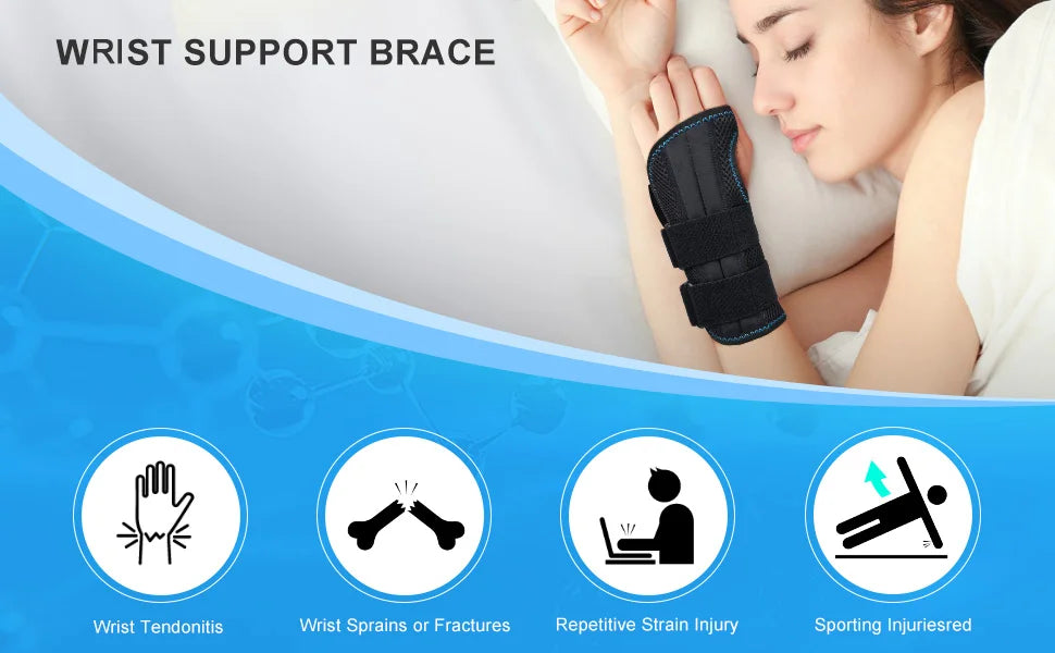 1Pcs Adjustable Wristband Wrist Support Wrist Brace Sport Left Right Hand Wrist Support for Fitness, Weightlifting & Pain Relief